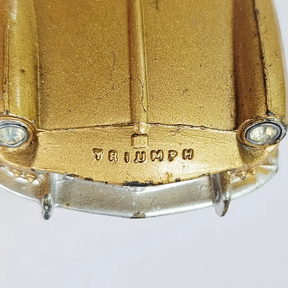 Vintage Corgi Toys Triumph Spitfire Gold Diecast Car 1:43 Scale Rare Collectible